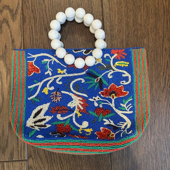 Beaded Structured Tote by Anthropologie - NWOT - Picture 4 of 6